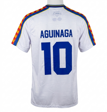Camiseta Retro Blanca Aguinaga – Ecuador al Mundial 1998