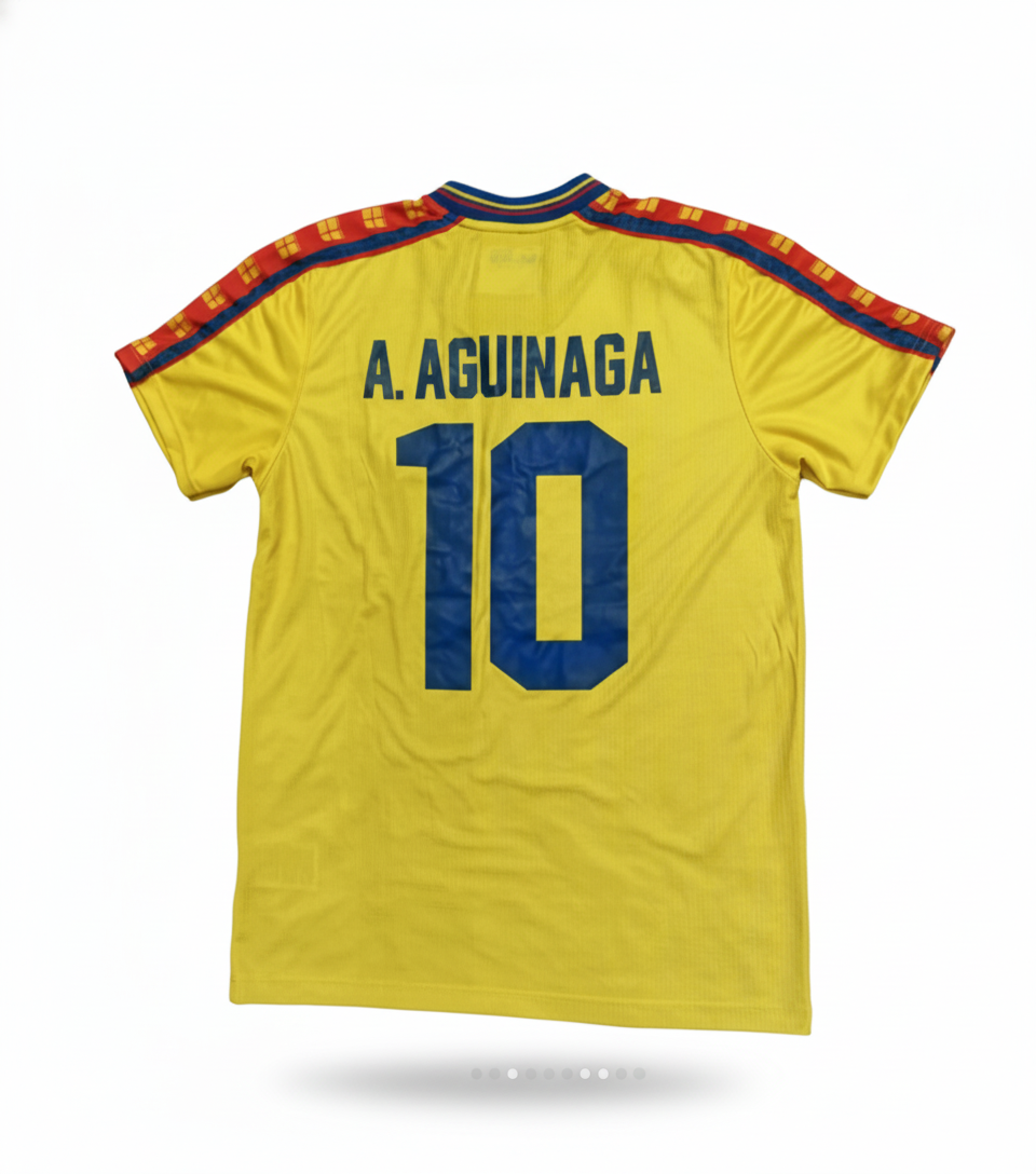 Camiseta Retro Aguinaga – Ecuador al Mundial 1998