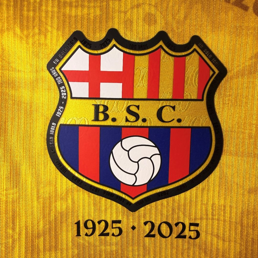 Barcelona Sporting Club Centennial Commemorative Jersey – 100 Years Edition (Yellow)